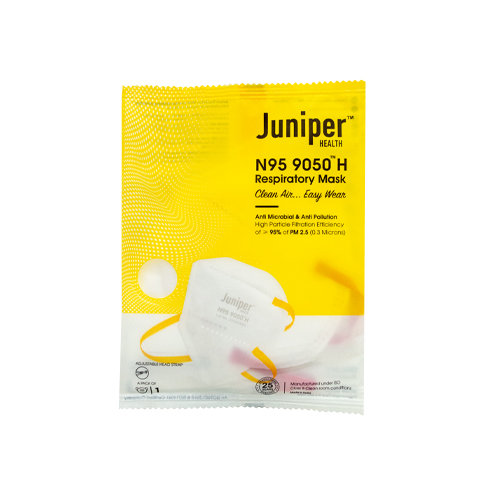 หน้ากาก N95 JUNIPER แบบสายรัดศีรษะ (สีขาว)