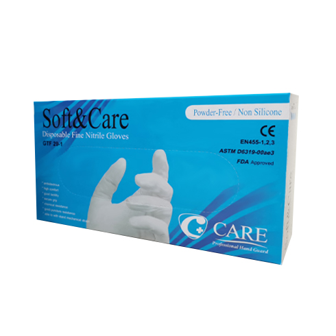 ถุงมือ Nitrile แบบใช้แล้วทิ้ง CARE รุ่น GTF29-1